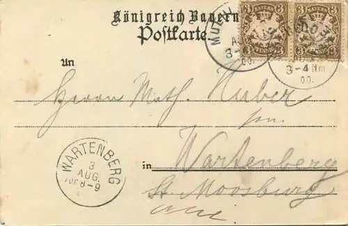 Mühldorf am Inn - Warenhaus A. Daxenberger - Verlag D. Geiger Mühldorf - gel. 1900