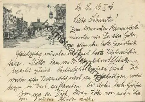 Landshut - Altstadt - Verlag Gebr. Metz Tübingen gel. 1946