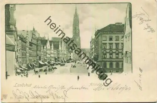 Landshut - Altstadt - Verlag Dr. Trenkler & Co Leipzig gel. 1901