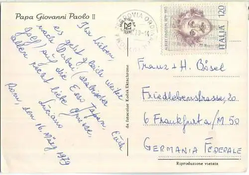 Papst Joannes Paulus II