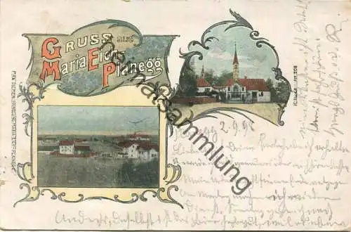 Planegg - Maria Eich - Verlag Handlung Max Diemer Maria Eich-Planegg und K. B. & Co No 208 gel 1898