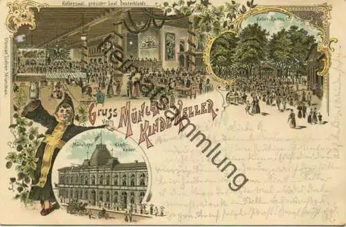 München - Kindl-Keller - Verlag Ottmar Zieher München gel. 1899