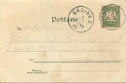 München - Kindl-Keller - Verlag Ottmar Zieher München gel. 1899