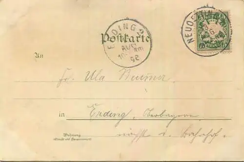 Altötting - Wallfahrtskirche - Verlag Ottmar Zieher München gel. 1898