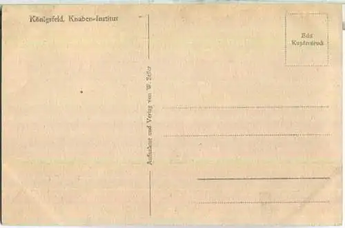 Königsfeld - Knaben-Institut - Verlag W. Seiler