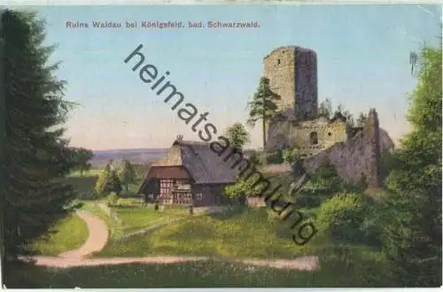 Ruine Waldau bei Königsfeld - Buchenberg - Verlag Gebr. Metz Tübingen