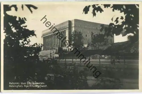 Helsinki - Uusi Eduskuntatalo - Reichstag -Foto-Ansichtskarte