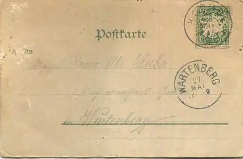 Kochel - Gasthof zur Post - Verlag L. Fränzl & Co München gel. 1901