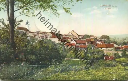 Landau an der Isar - Gesamtansicht - Verlag X. Gässler - Feldpost gel. 1916