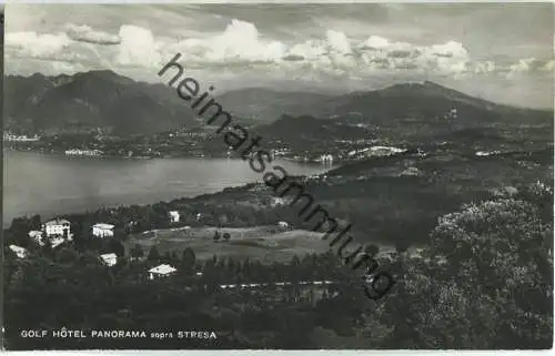 Golf Hotel Panorama sopra Stresa - Foto-Ansichtskarte - Edition Menotti Thanhoffer Stresa