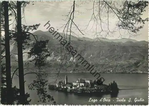 Ortasee - Lago d'Orta - Isole San Giulio - Foto-Ansichtskarte - Editzone A. Fantini Orta San Giulio