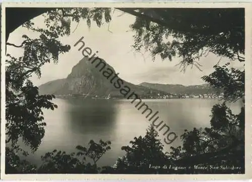 Lago di Lugano e Monte San Salvatore - Foto-Ansichtskarte - Verlag W. Schüpbach Lugano