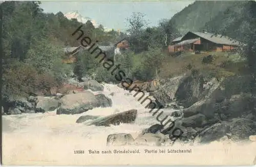 Bahn nach Grindelwald - Partie bei Lütschental - Verlag Wehrli AG Kilchberg