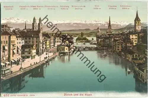 Zürich und die Alpen - Edition Photoglob Co. Zürich