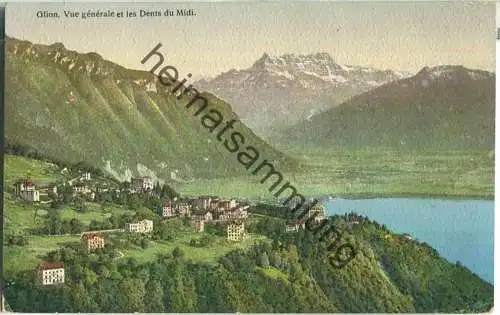 Glion - Vue generale et les Dents du Midi - Edition Schnegg Lausanne