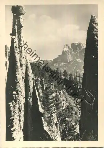 Rivelloni sul Renon - Erdpyramiden am Ritten - Foto-AK Grossformat - Photo E. Frass - Verlag J. F. Amonn Bolzano Nr. 394