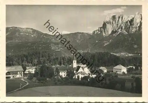 Longostagno sui Renon verso lo Sciliar - Lengstein am Ritten gegen Schlern - Foto-AK Grossformat - Verlag J. F. Amonn Bo