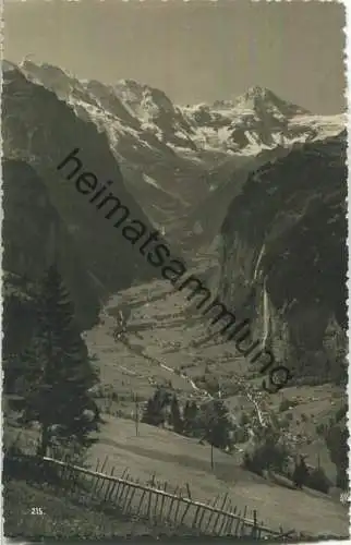 Wengen - Lauterbrunnental- Foto-Ansichtskarte - Verlag O. Nikles Interlaken