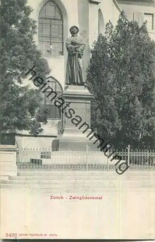 Zürich - Zwinglidenkmal - Edition Photoglob Co. Zürich