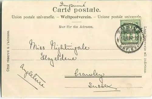 Zürich - Quaibrücke und Uetliberg - Strassenbahn Edition Photoglob Co. Zürich