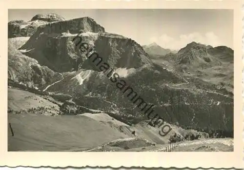 Il Gruppo di Sella e Passo Pordoi - Die Sellagruppe und Pordoijoch - Foto-AK Grossformat - Verlag J. F. Amonn Bolzano Nr