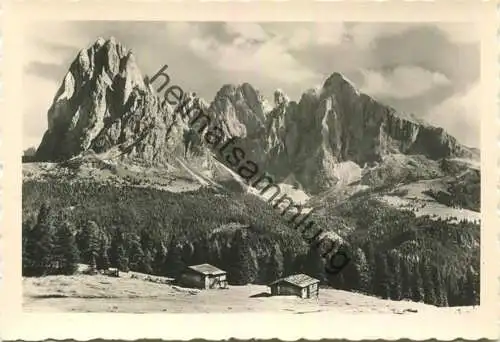 Blick von der Seiseralm gegen die Langkofelgruppe - Foto-AK Grossformat - Verlag J. F. Ammon Bolzano Nr. 34070/10