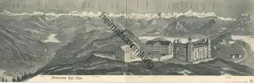 Panorama Rigi-Kulm - Verlag Künzli-Tobler Zürich ca. 1900