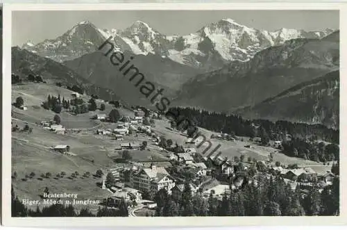 Beatenberg - Eiger Mönch und Jungfrau - Foto-Ansichtskarte - Verlag G. D'Aguanno-Zinsli Interlaken