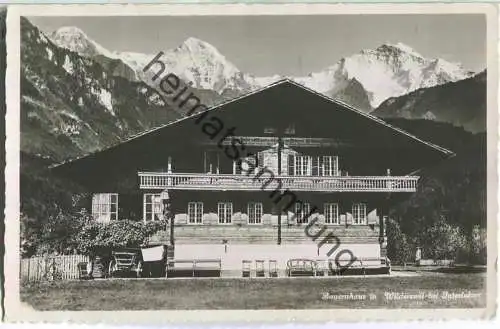 Bauerhaus in Wilderswil - Foto-Ansichtskarte - Verlag Phot. Gabler Interlaken