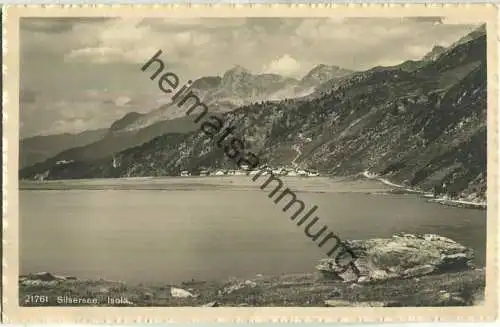Silsersee - Isola - Foto-AK - Verlag Wehrli AG Kilchberg