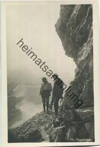 Zugspitze - Foto-Ansichtskarte - Verlag B. Johannes Partenkirchen-Garmisch