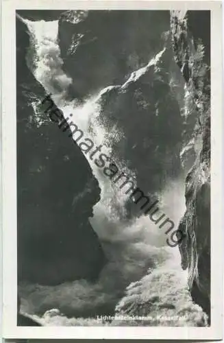 Liechtensteinklamm bei St. Johann - Foto-Ansichtskarte - Verlag C. Jurischek Salzburg 1937