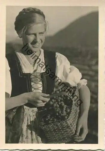 Da Bolzano - Aus Bozen - Junges Mädchen - Foto-AK Grossformat 40er Jahre - Photograph Wolfram Knoll - Verlag Amonn Bolza