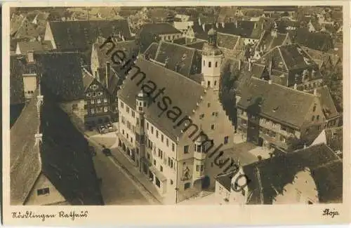 Nördlingen - Rathaus - Foto-Ansichtskarte - Verlag Paul Janke Nürnberg