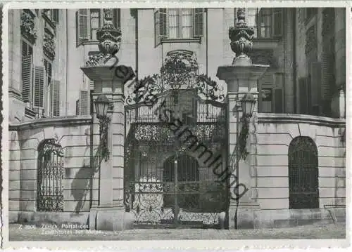 Zürich - Portal des Zunfthauses zur Meise - Foto-Ansichtskarte - Verlag Beringer & Pampaluchi Zürich