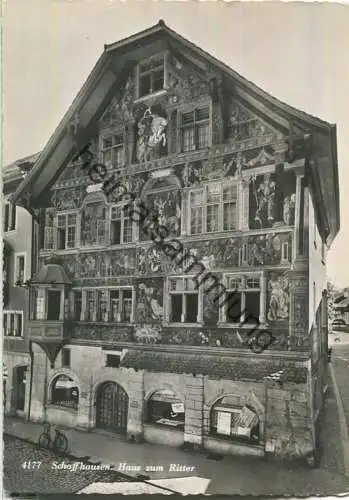 Schaffhausen - Haus zum Ritter - Foto-Ansichtskarte - Verlag Rud. Suter Oberrieden