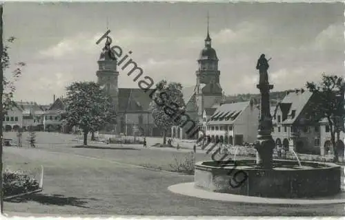 Freudenstadt - Marktplatz - Foto-Ansichtskarte - Verlag Kaufhaus Stumpf Freudenstadt