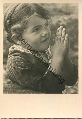 Dalla Valle di Sarentino - Sarntal - kleines Mädchen - Foto-AK Grossformat 40er Jahre - Photograph Wolfram Knoll - Verla
