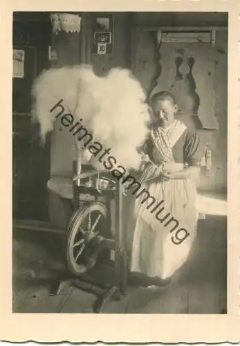 Dalla Valle di Sarentino - Sarntal - Spinnerin - Foto-AK Grossformat 40er Jahre - Photograph Wolfram Knoll - Verlag J. F