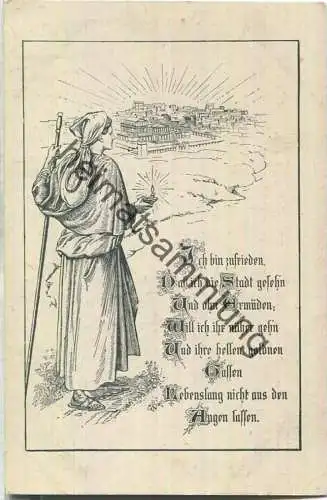 Reich in Hoffnung - Werbekarte für den Pfennigverein in Bethel