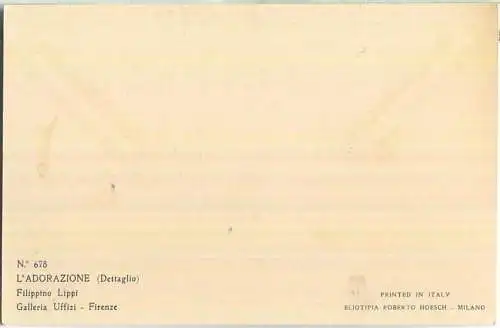 L' Adorazione - Anbetung - Filippino Lippi - Edizione Roberto Hoesch Milano