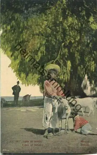 Mexico - Tipos de Indios - Typos of indians - Junge trinkt bei der Ziege