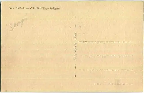 Senegal Dakar - Coin de Village Indigene - Edition Photo Raybaud Dakar