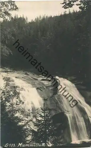 Mummelfall - Foto-Ansichtskarte - Grossmann 's Pot. Kunst-Anst. Tannwald i./B. 20er Jahre