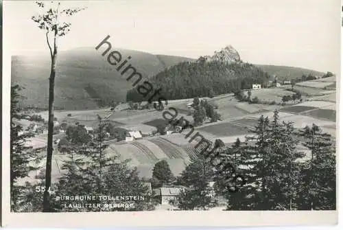 Hrad Tolstejn - Burgruine Tollenstein - Stempel Tollenstein W. Neumann OB.-Stand - Foto-AK ohne Verlagsangabe