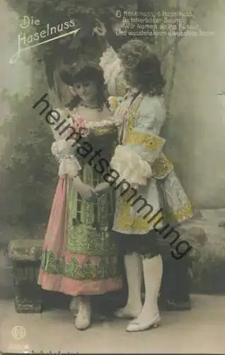 Die Haselnuss - koloriert gel. 1912