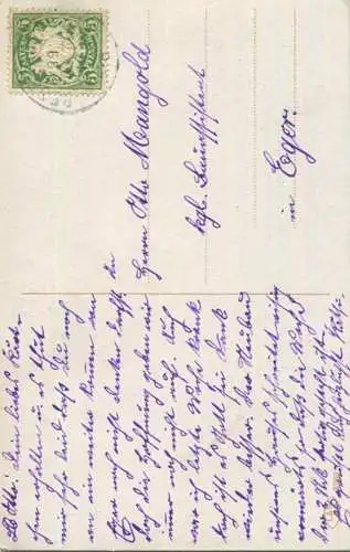 Junge Frau mit Haarband - coloriert - gel. 1910