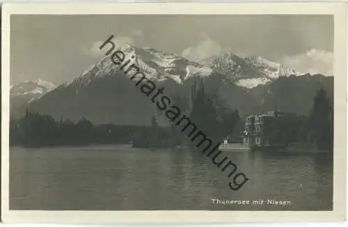 Thunersee mit Niesen - Foto-Ansichtskarte - Edition Photoglob Co. Zürich
