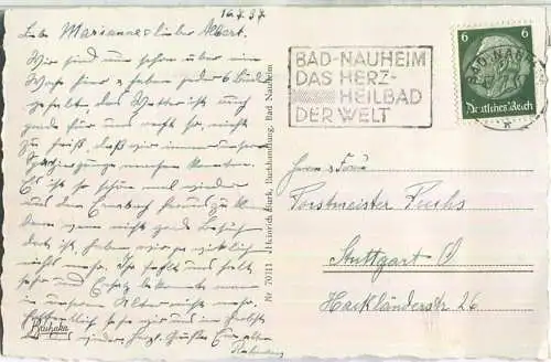 Bad Nauheim - Grosser Teich mit Teichhaus - Verlag Heinrich Burk Bad Nauheim