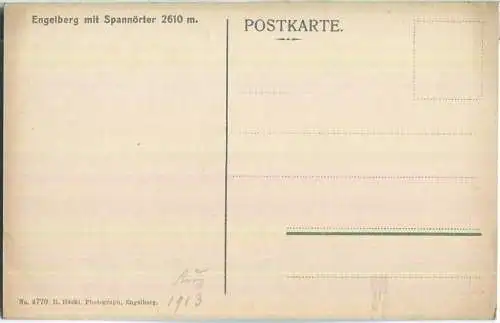 Engelberg mit Spannörter - Verlag H. Häcki Engelberg